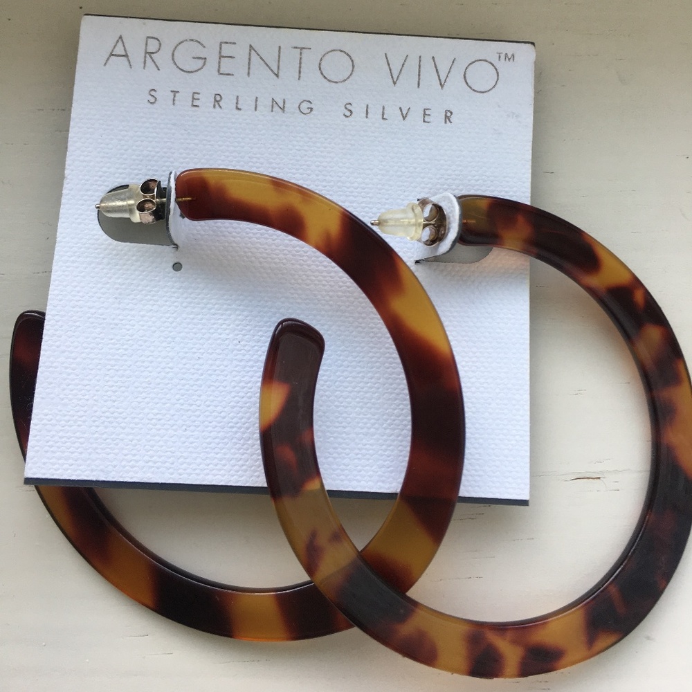 NWT Argento Vivo hoop earrings